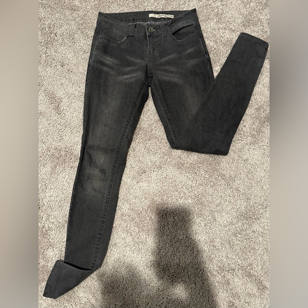 Grey skinny jeans